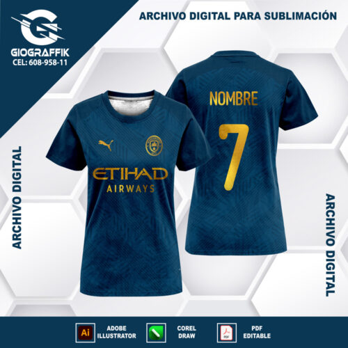 MANCHESTER CITY GOLD EDICION BLUE