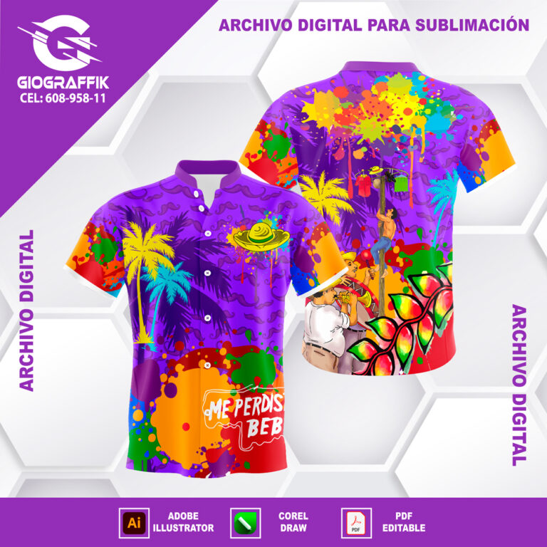 MORADO CARNAVALERO PATTERN BIGOTE GRUNGE