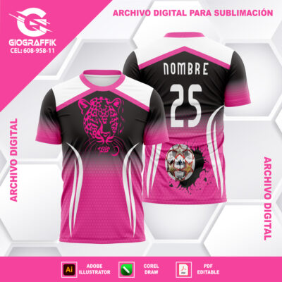 PANTERA CHINITO PATTERN MAGENTA BLACK