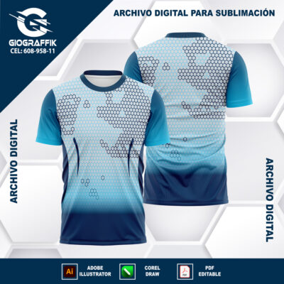 PATTERNS PANAL DEGRADE CHINITO CIAN BLUE