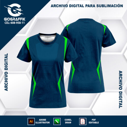 PECHERA BLUE MARINO GREEN CHINITO