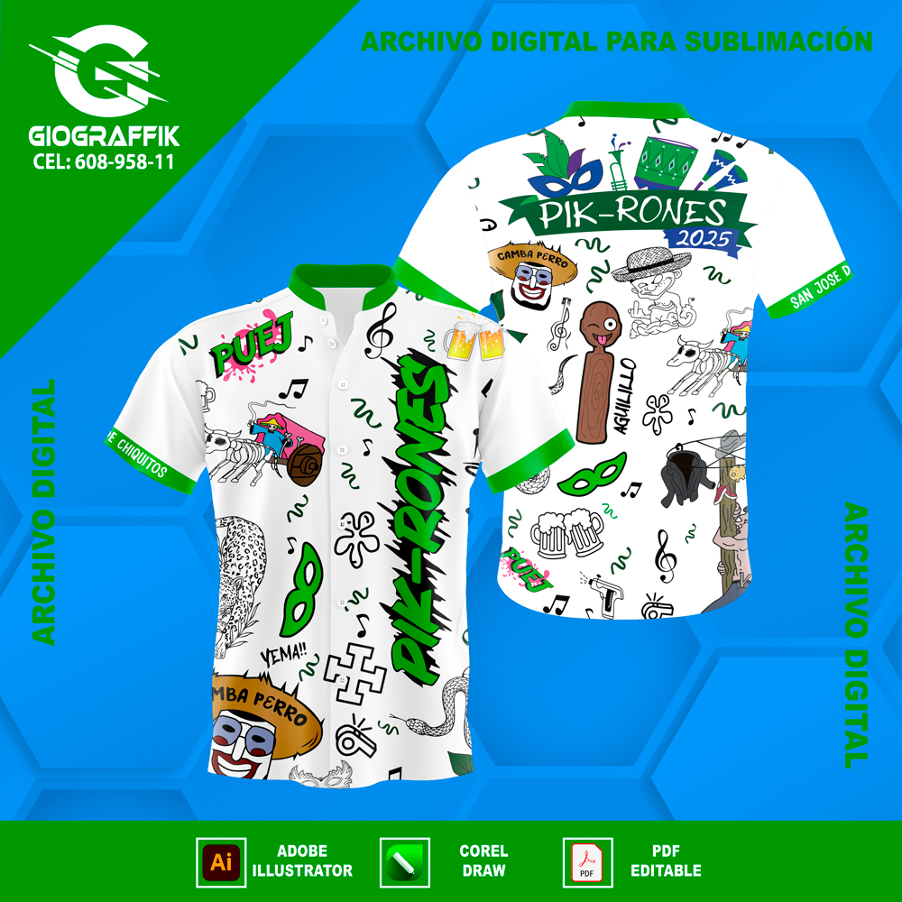 PIKARONES GREEN CRUCEÑO GREEN CARNAVALERO PIKARONES GREEN CRUCEÑO GREEN CARNAVALERO