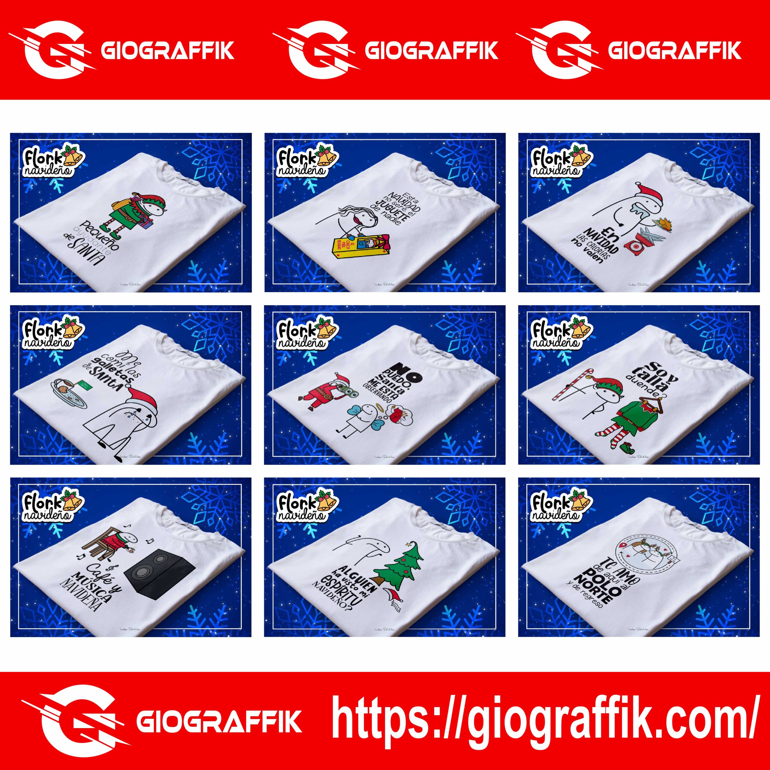 PLAYERAS NAVIDAD - FLORK MENSAJES