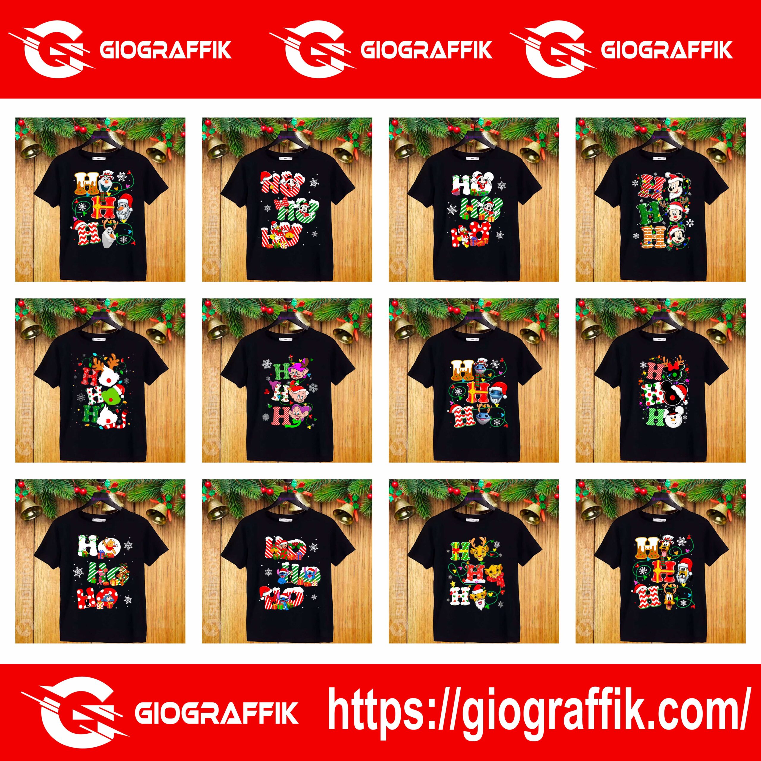 PLAYERAS NAVIDAD - HO HO HO 1