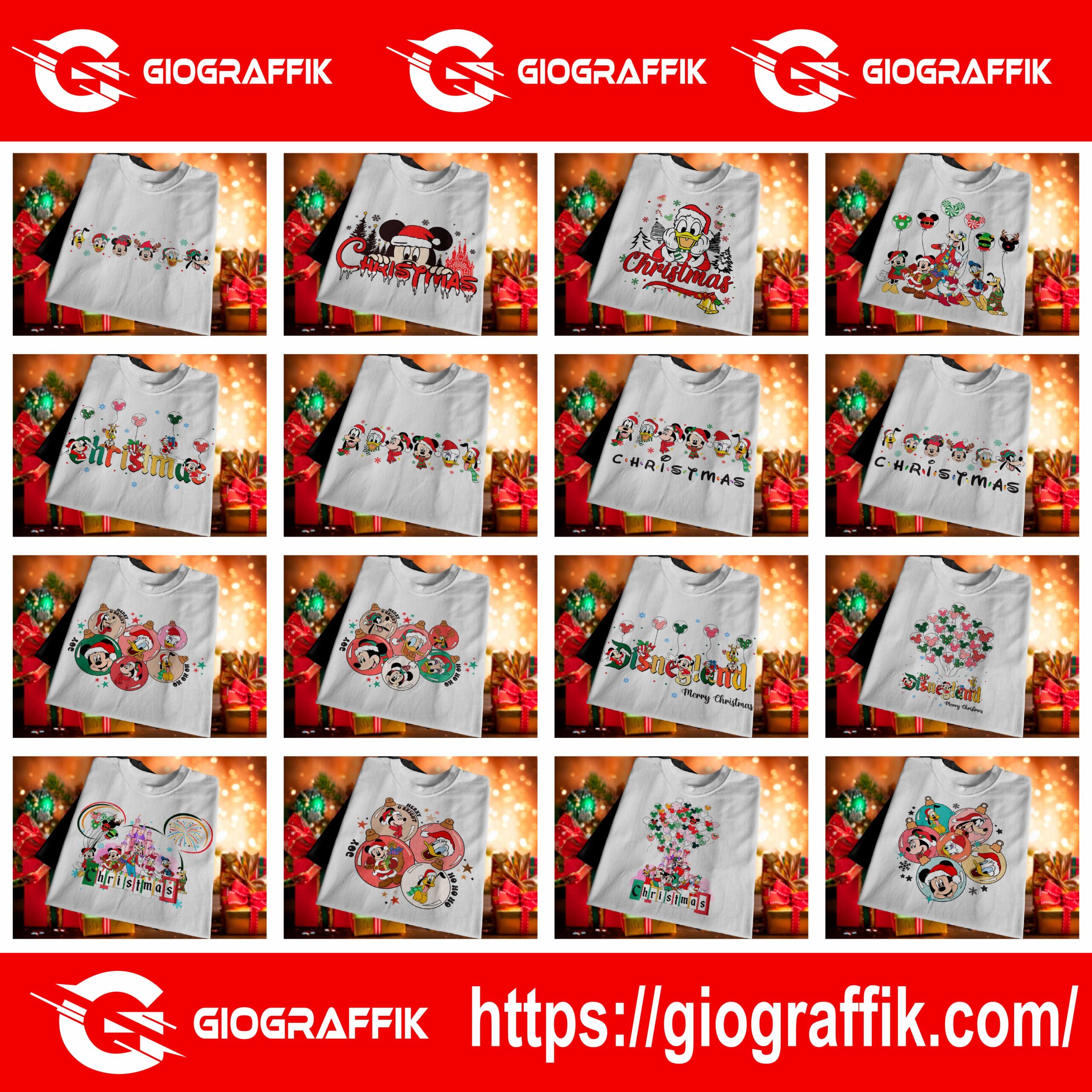 PLAYERAS NAVIDAD - MICKEY Y SUS AMIGOS