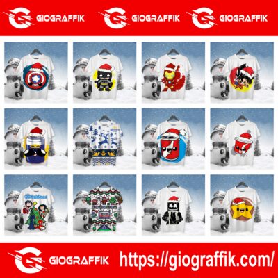 PLAYERAS NAVIDAD - SUPERHEROES