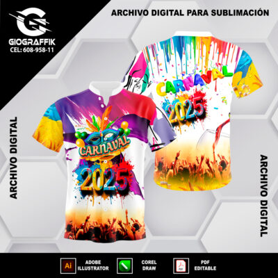 TARIJA CARNAVALERO 2026 GRUNGE COLORIDO