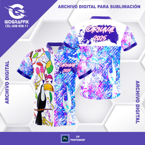 TRAMA DESIGN CARNAVAL GRUNGE BLUE MAGENTA