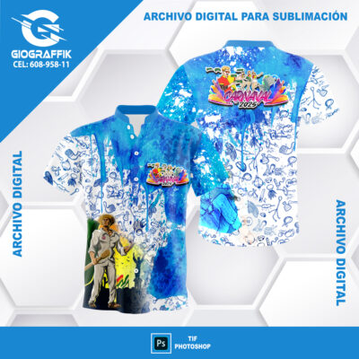 TRAMA GUITARRA CELESTE GRUNGE CARNAVAL