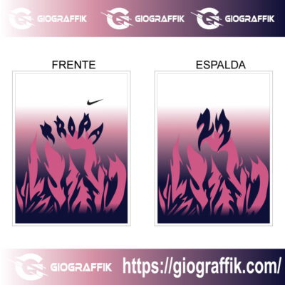 TROPA BLUE MARINO DEGRADE ROSADO LLAMAS