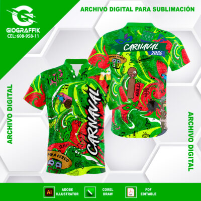 GREEN RED CARNAVAL TRAMA SANTA CRUZ