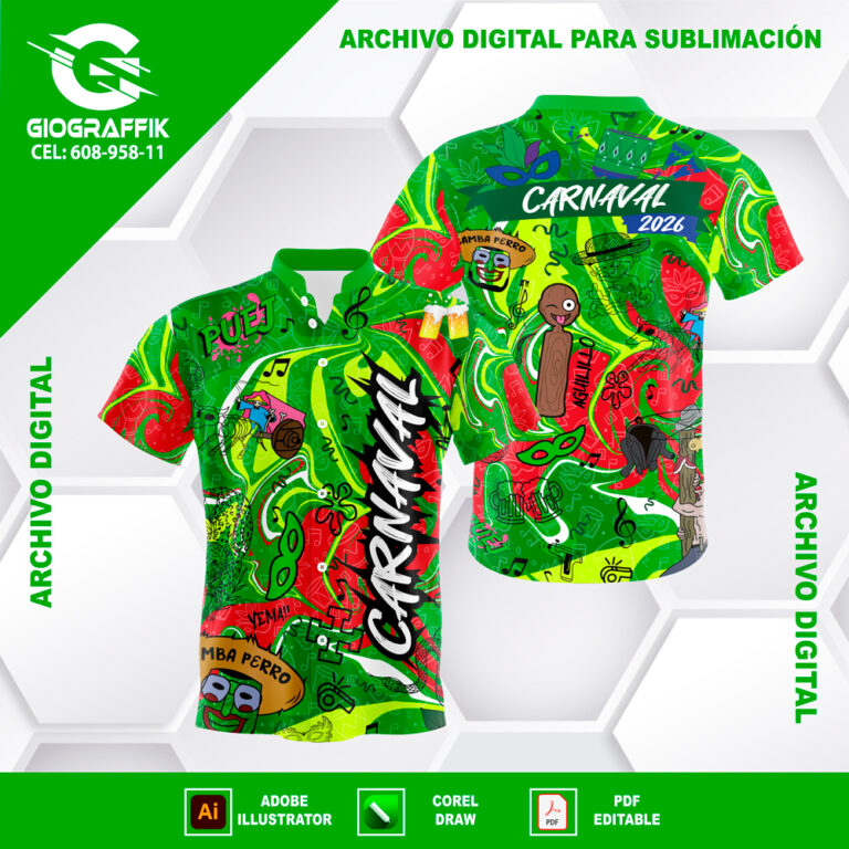 GREEN RED CARNAVAL TRAMA SANTA CRUZ