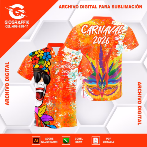 ORANGE GRUNGE CARNAVAL GRITO WHITE