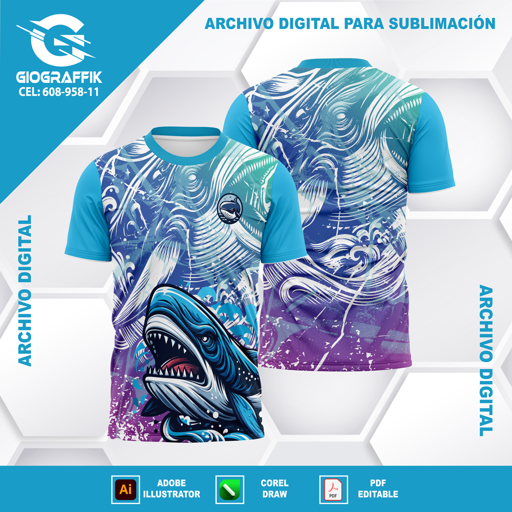 BALLENA BLUE GRUNGE WHITE CIAN