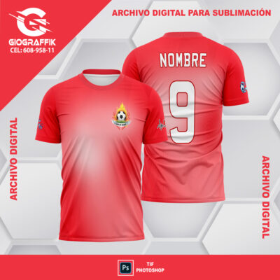 CARLOS MASAY FC DEGRADE RED