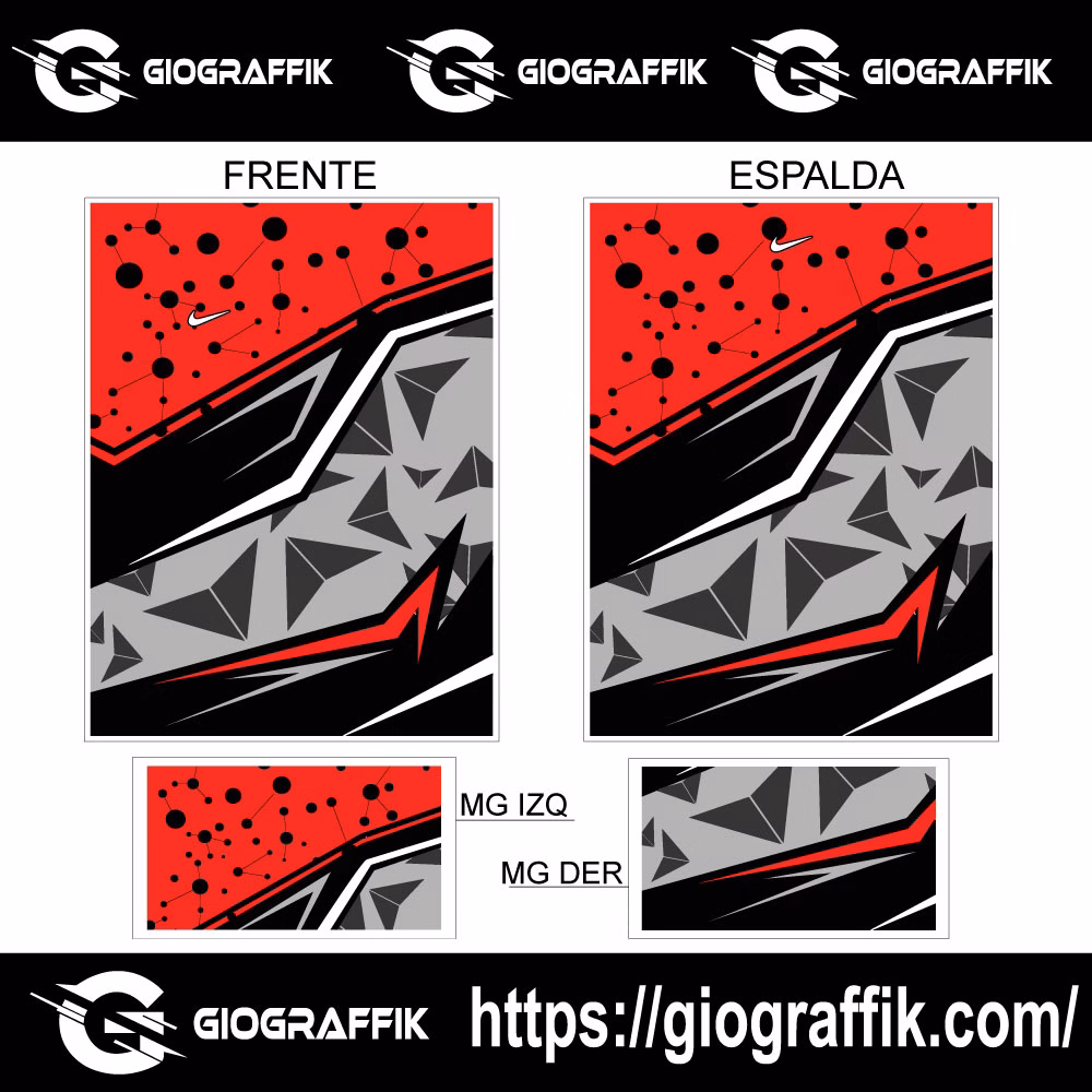 CIRCUITOS GEOMETRICO RED PLATEADO - Imagen 3