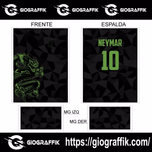 DRAGON GREEN TRAMA BLACK