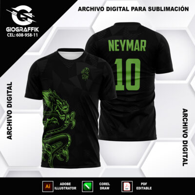 DRAGON GREEN TRAMA BLACK