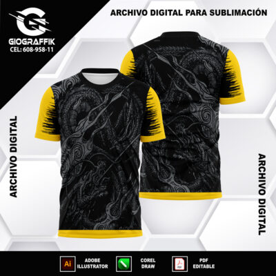 DRAGON PLATEADO YELLOW