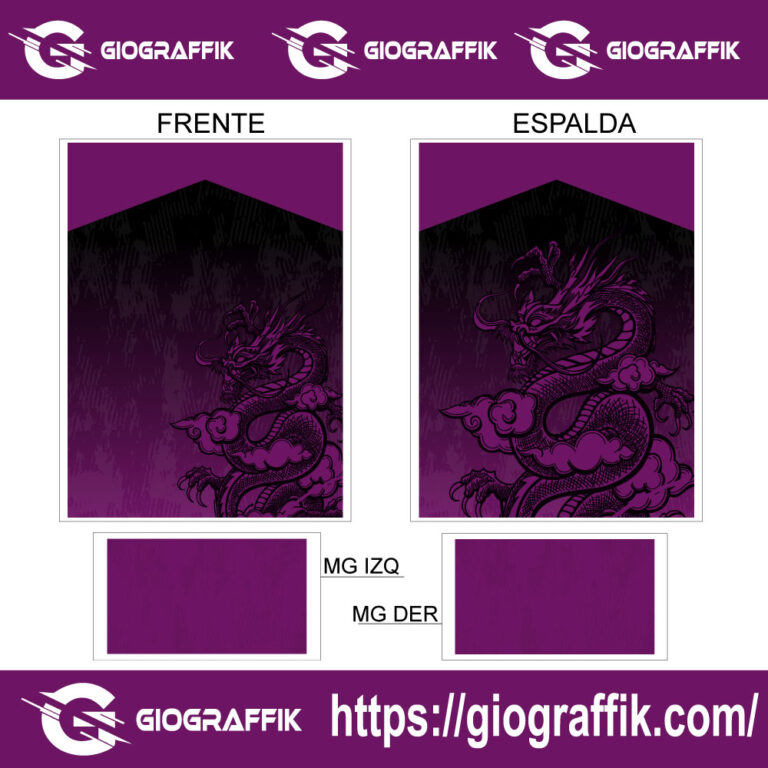 DRAGON TRAMA NUBES MORADO