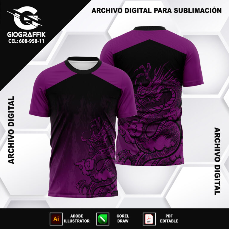 DRAGON TRAMA NUBES MORADO