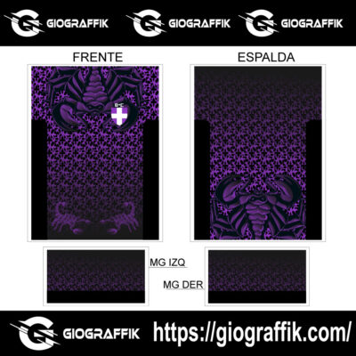 ESCORPION DEGRADE PATTERN MORADO