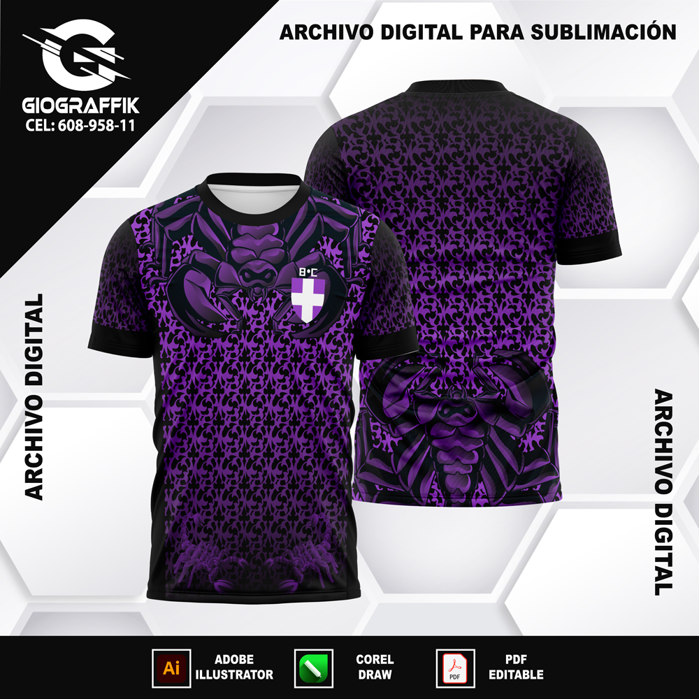 ESCORPION DEGRADE PATTERN MORADO