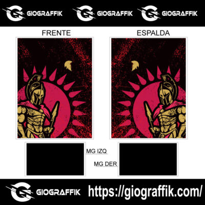 ESPARTANO CREMA GRUNGE RED