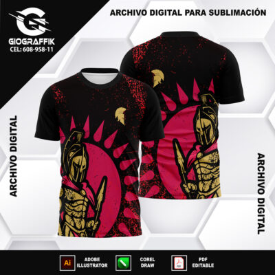 ESPARTANO CREMA GRUNGE RED