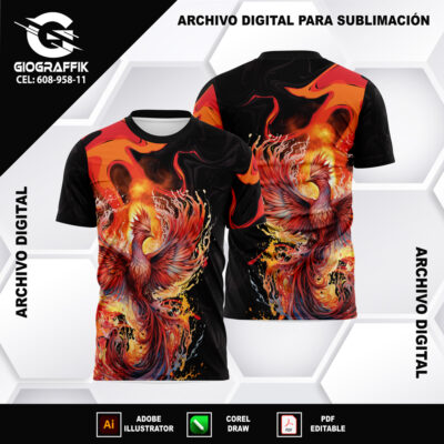 FENIX ACUARELA ORANGE TRAMA