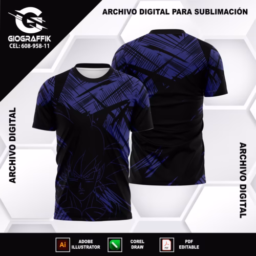 GOKU GEOMETRICO BLUE