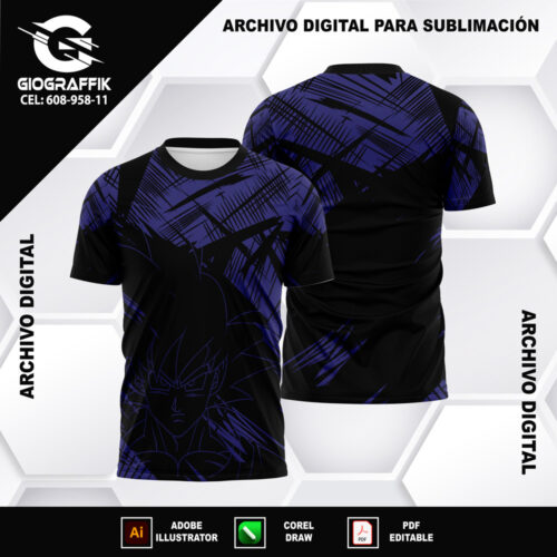 GOKU GEOMETRICO BLUE