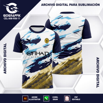 MANCHESTER CITY GRUNGE BLUE MANCHAS