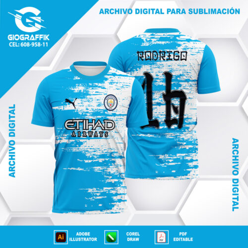 MANCHESTER CITY GRUNGE MANCHAS