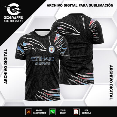 MANCHESTER CITY GRUNGE PLOMO