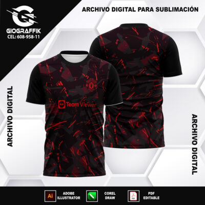 MANCHESTER UNITED BLACK GRUNGE 2024