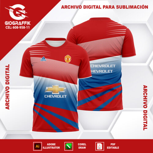 MANCHESTER UNITED CONCEPT GEOMETRIC RED