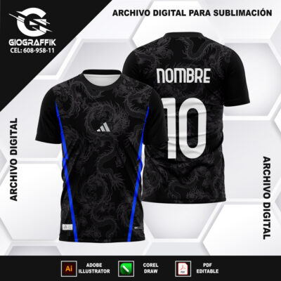 PATTERNS DRAGON GRIS BACKGROUND BLACK ADIDAS