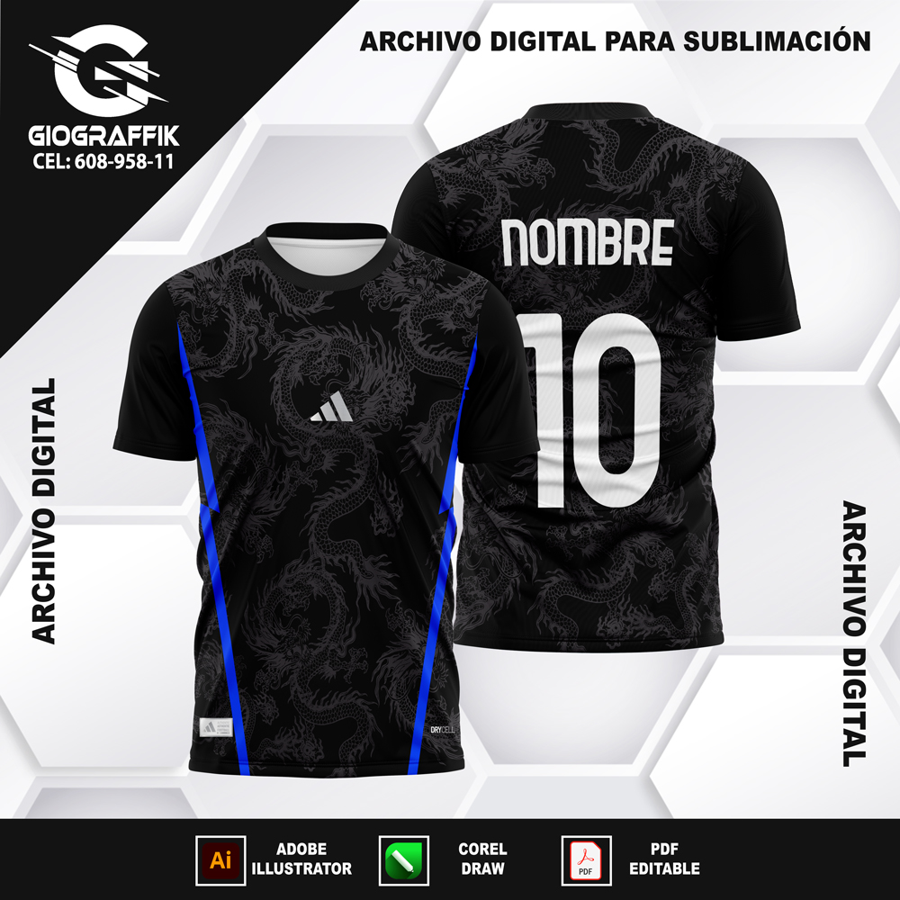 PATTERNS DRAGON GRIS BACKGROUND BLACK ADIDAS