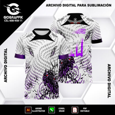 PERROS RABIOSO CIRCLE DEGRADE MORADO BLACK