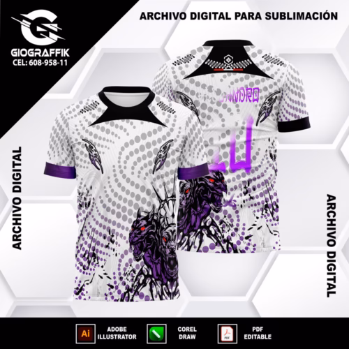 PERROS RABIOSO CIRCLE DEGRADE MORADO BLACK
