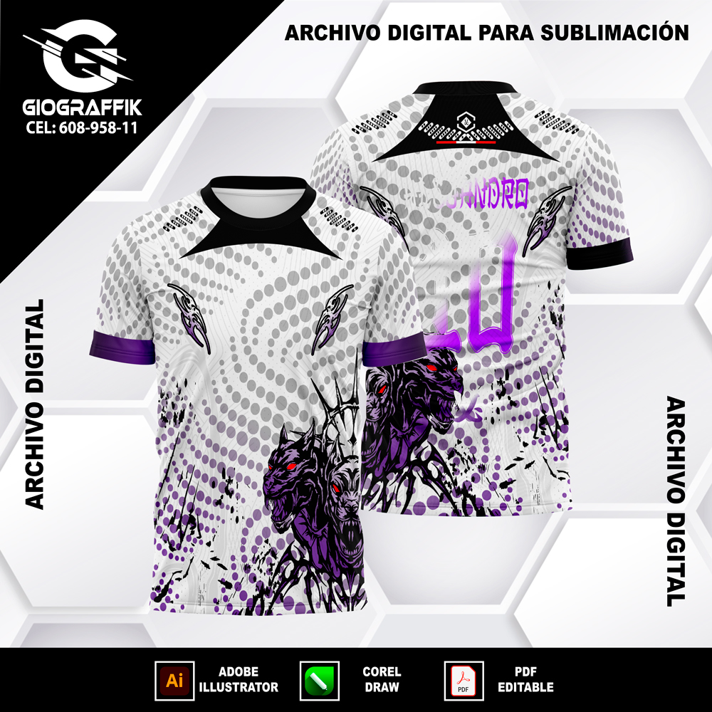 PERROS RABIOSO CIRCLE DEGRADE MORADO BLACK