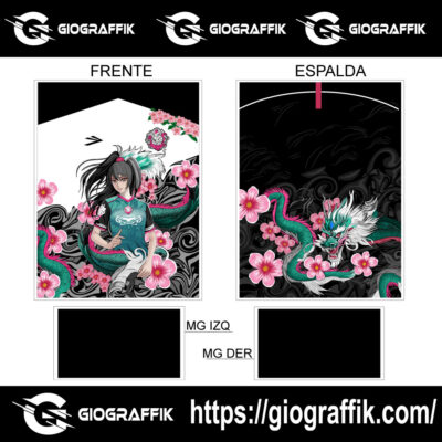 PRINCESA DRAGON VERDE AGUA MAGENTA PATTERNS