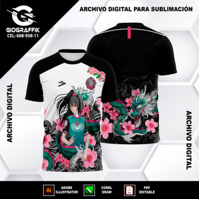 PRINCESA DRAGON VERDE AGUA MAGENTA PATTERNS