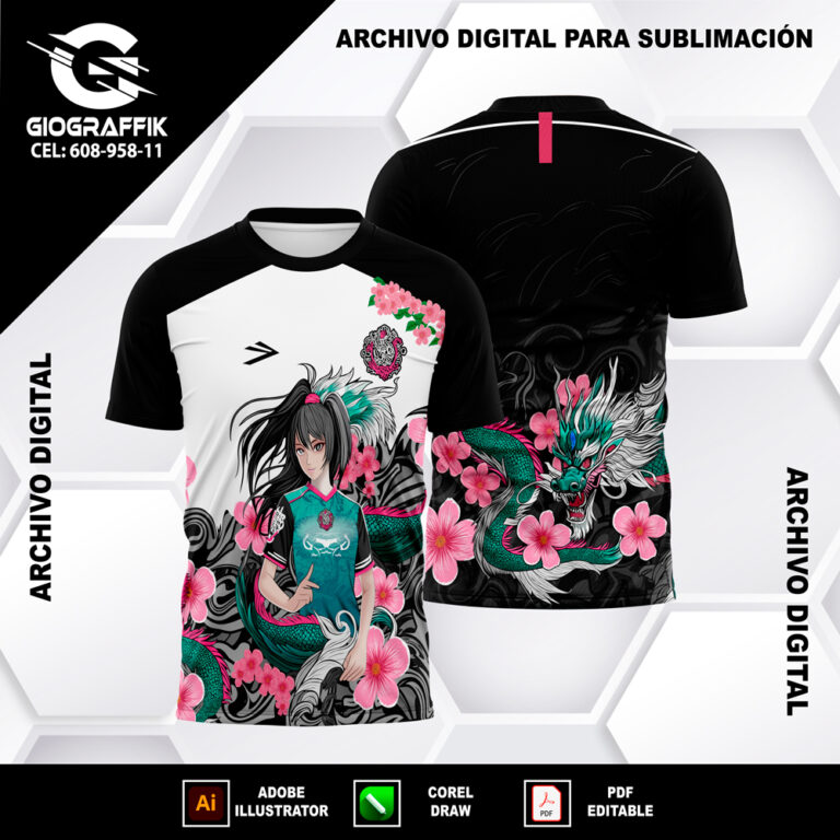 PRINCESA DRAGON VERDE AGUA MAGENTA PATTERNS