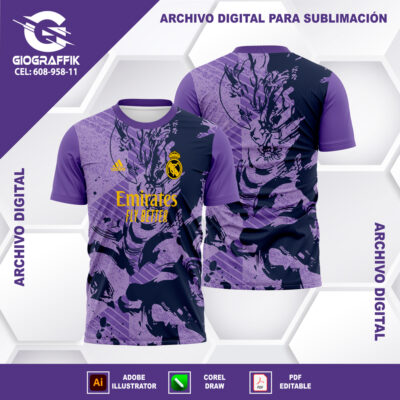 REAL MADRID LILA TRAMA BLUE MARINO GRUNGE