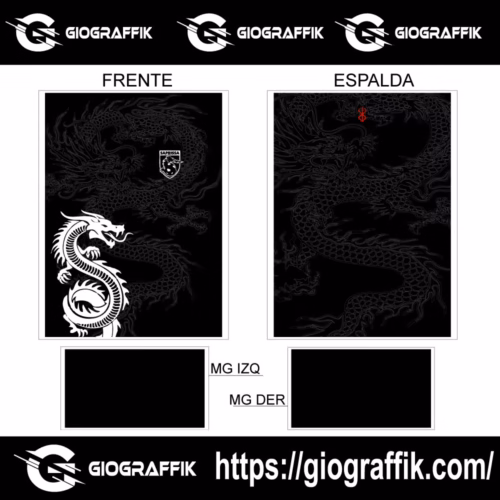 SAPRISSA DRAGON BLACK PATTERNS