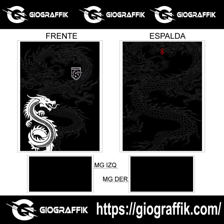 SAPRISSA DRAGON BLACK PATTERNS