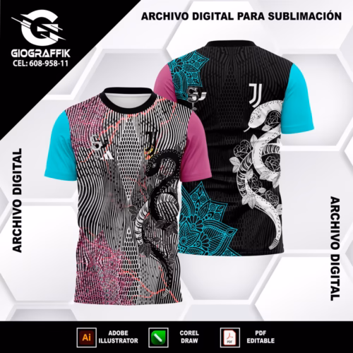 SERPIENTE FLORAL CIAN MORADO PATTERN