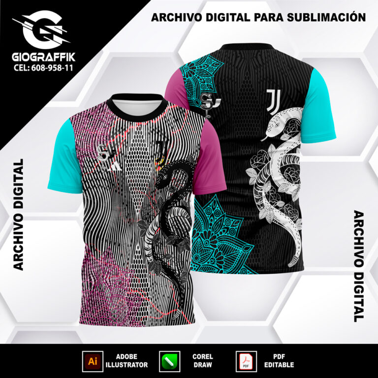 SERPIENTE FLORAL CIAN MORADO PATTERN